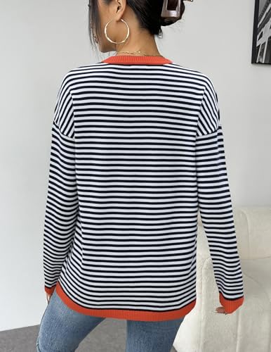 Zeagoo Sweaters for Women Fall Outfits Trendy 2025 Long Sleeve Shirts Bussiness Casual Knit Pullover Sweater Tops3