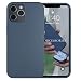 Produktbild Woodcessories - Antibakterielle Bio Hülle kompatibel mit iPhone 12 Pro Max Hülle blau - Plastikfrei, nachhaltig