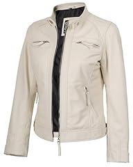 Johnson Leather Jacket Women - Off White