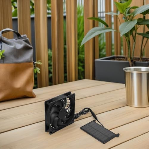 Ventilador solar para gallinero con panel de 3w extractor de aire mini 6
