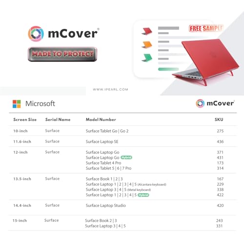 mCover Case Compatible ONLY for 2023-2024 14.4" Microsoft Surface Laptop Studio 2 Notebook Computer (NOT Fitting Any Other Microsoft Models) - Black by mCover - Image 6