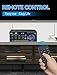 Stereo Home Audio Amplifier Receiver AK45, 400W Bluetooth 5.0 HiFi Stereo Power Amplifier 2.0 Channel RMS 40W x 2 Home Audio System with Remote Control Amp W/MIC,USB,RCA,FM Radio