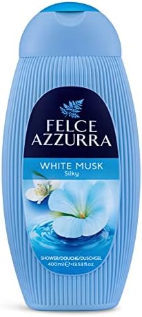 Felce Azzurra White Musk - Delicate Essence Shower Gel - Fresh And Clean Fragrance With Energetic And Citrus Fruits - Smoothness Of Rose Blends With Carnation To Get A Smooth Effect - 13.5 Oz