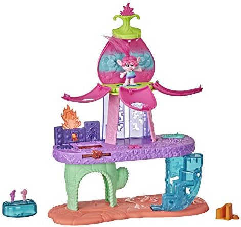 DreamWorks Trolls World Tour Blooming Pod Stage Musical Toy, Plays 3 Different Songs, Playset for Girls and Boys 4 Years and Up