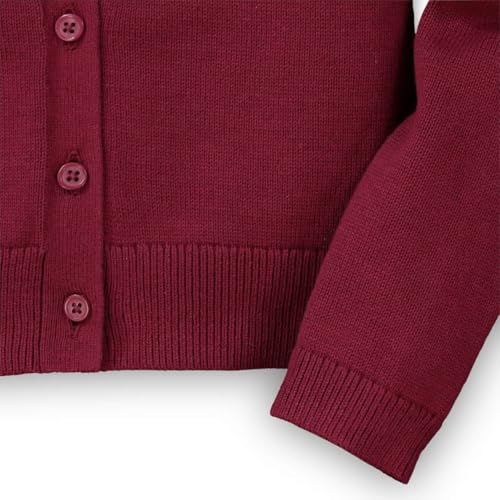 Hope & Henry Girls' Long Sleeve Bow Detail Cardigan Sweater3