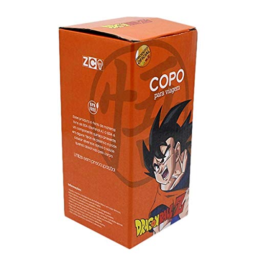 Copo Viagem Goku Símbolo Dragon Ball Z 500ml