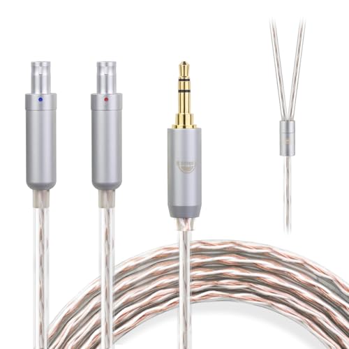 okcsc JBX �w�b�h�z���P�[�u�� HD800 ���P�[�u�� �C���z���E�w�b�h�z���p SENNHEISER�p HD800S�EHD820�ED1000�ɓK�� OFC 4�c ����1.5m 3.5mm