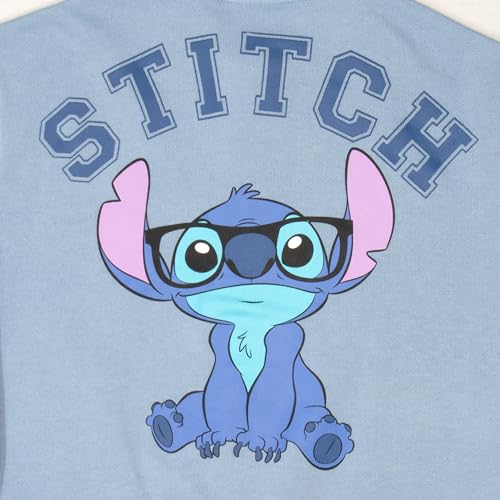 Image of Disney Lilo and Stitch Girls Bomber Jacket, Stitch Name Fleece Zip-Up Varsity Jacket for Kids