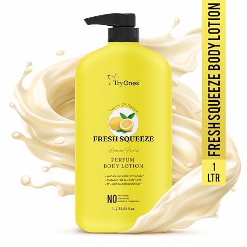 Image of Fresh Squeeze Lemon Fresh Perfume Body Lotion with Natural Lemon Extract | Deep Moisturization for Soft & Hydrated Skin | No Parabens, No SLS | 1 Litre