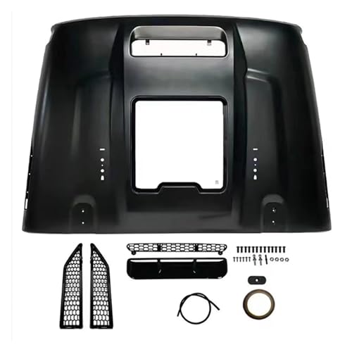 Cubierta de capó Hellcat Jeep Wrangler JK JL con visor de motor LantSun 6