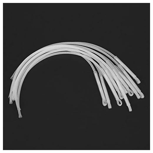 DAUERHAFT 10 st flugöglor nylon för fiskeälskare (vit 50 lbs)