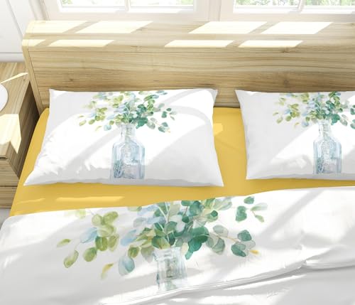 Parure de lit Queen fleurs rétro haut de gamme avec couette et draps - 3