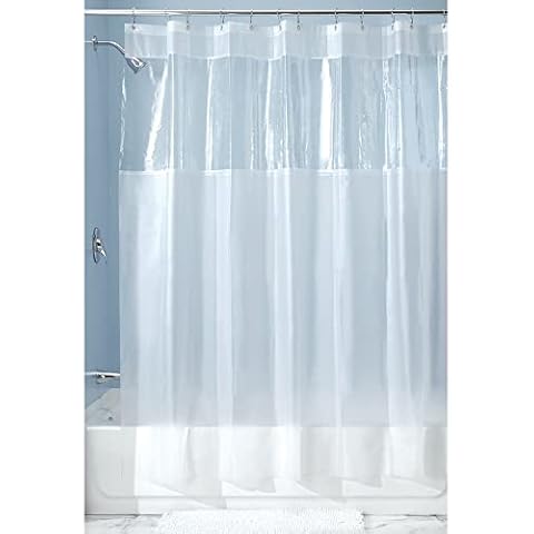 iDesign Plastic Shower Liner for Bathroom Cover
