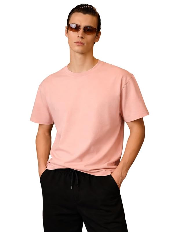 Image of Sleepynuts Men's Regular Fit Round Neck Half Sleeves Solid Casual Wear T-Shirt