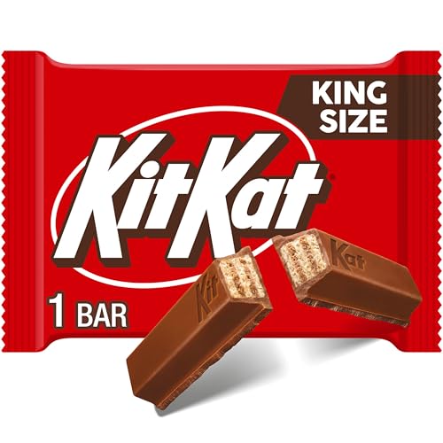 KIT KAT Milk Chocolate Wafer King Size, Candy Bar, 3 oz