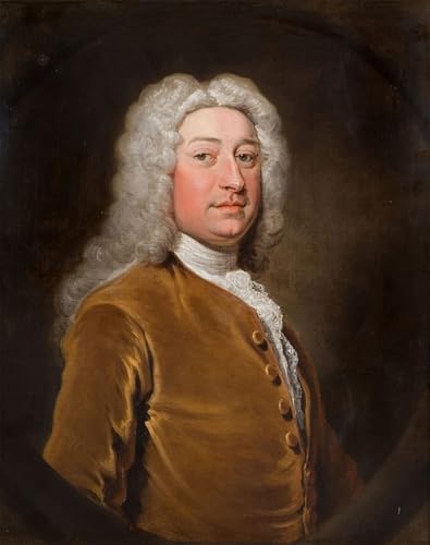 Tableau portrait de Whitehall par Highmore impression sur toile 60x90cm pour decoration murale