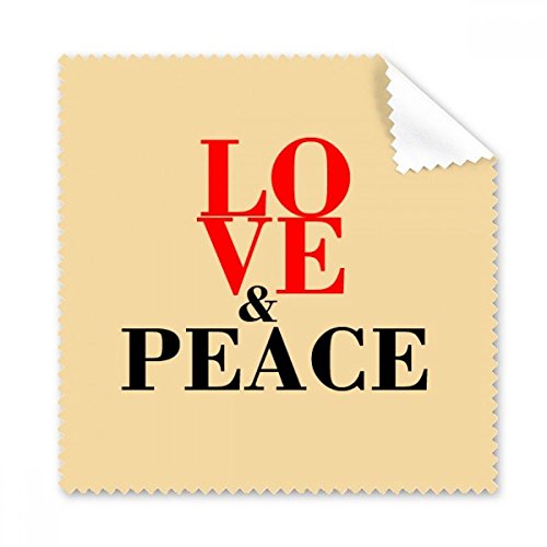 Tissu lunettes Love and Peace Nettoyage du monde essuie-écran 5pcs