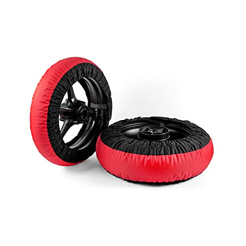 MOTO4U Tire Warmers Tyre Warmers Set Racing Motorcycle Superbike Tyre Heater Cover 120/190 With 110V...