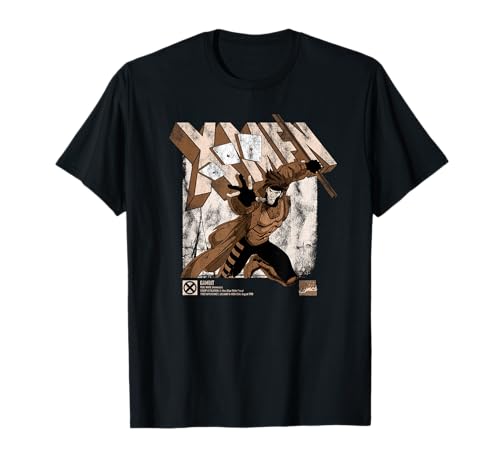 Marvel X-Men Gambit Info T-Shirt Marvel X-Men Gambit Info T-Shirt