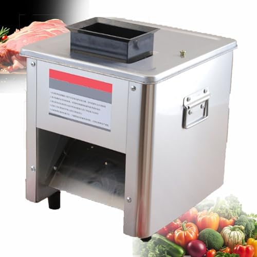Heavy Duty Automatic Meat Cutter Machine for Restaurants - Efficient 2.5mm Blade Slicing & Cubing, Perfect for Commercial Use, Ideal for Meat Strips & Cubes