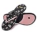 VOVEA Flip Flops For Women Non-Slip Bathroom Shower Shoes Cushion foam Indoor and Outdoor Sandals,Black US 7