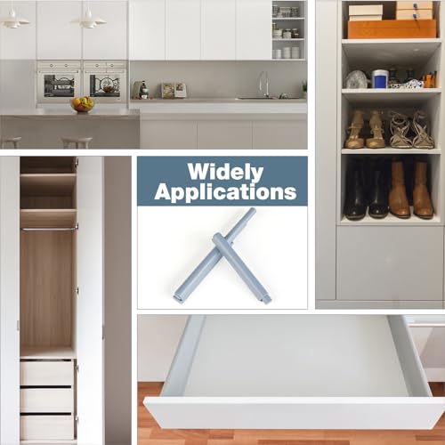 GlasFlength Drucktüröffner Push to Open Türöffner, 10 Stück Schranktür Dämpfer Softclose Türdämpfer Magnetschnäpper Drucktüröffner Druckschnapper für Schranktür Schublade Möbel und Schrank Grau