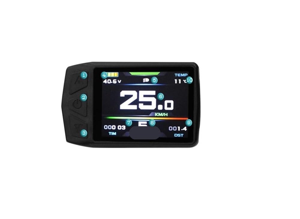 Velocímetro Para KT TF01U | Velocímetro Digital Bicicleta Y Motocicleta Para KT TF01U