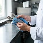 Ensemble de couverts en acier inoxydable de 80 pièces, service pour 16