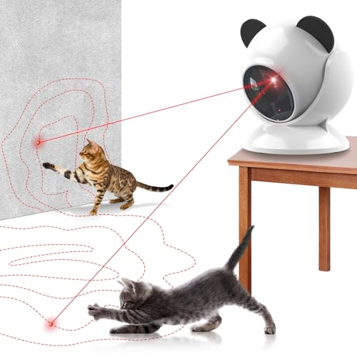 umosis Automatic Cat Laser Toy Interactive Cat Toys for Indoor Cats/Kitty/Dogs,​​Laser Toys for Bored Indoor Adult Cats