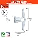TOGGLER Toggle TC Commercial Drywall Anchor, Polypropylene, Made in US, 5/8