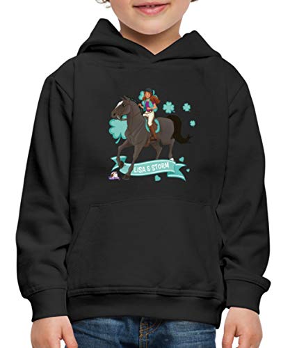 Schleich Lisa et Storm Équitation Cheval Pull À Capuche Premium Enfant, 9-11 Ans, Noir Cover