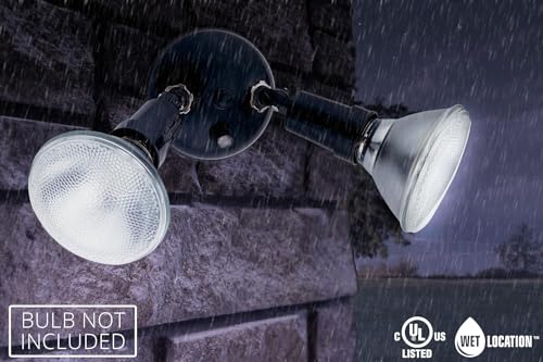 Lithonia Lighting OFTH 300PR 120 P WH-M12 Ofth 300Pr 120 P Wh M12 Adjustable Twin Par Outdoor Flood Light Holder, Photocell Dusk To Dawn Sensor thumb #8