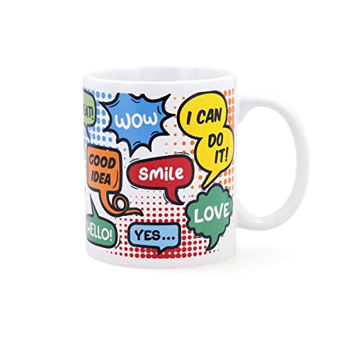 Quid Comic Mug Cerámico 33cl Multicolor