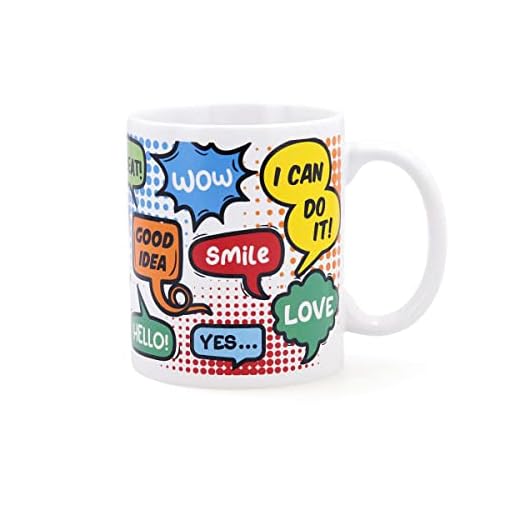 Quid Comic Mug Cerámico 33cl Multicolor