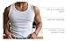 COZYEASE Men's Summer Tank Top Scoop Neck Workout Gym Muscle Tank T-Shirt Sleeveless Undershirt White M