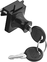 Vista 7 de Paquete de 4 cerraduras de gabinete de aleación de zinc de doble vidrio con 2 llaves iguales para puertas de vidrio 407 de 0.177-0.315 in