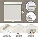 AOSKY Cordless Roller Shades for Windows Light Filtering Shades with 5% Openness Solar Screen Semi Sheer Roller Blinds UV Protection for Office and Home. Easy to Install 34