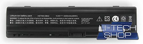 LI-TECH Batteria Compatibile per HP PAVILLON DV6799EW 10.8V 11.1V di Ricambio PILA 4.4Ah