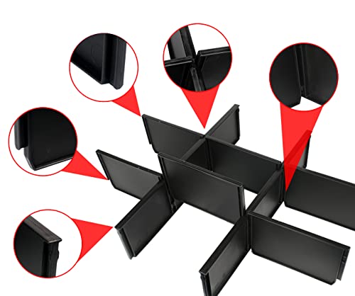 Follde 48-22-8473 Packout Dividers & Drawer Dividers For Milwaukee Packout 3-Drawer Tool Box (Black) #TOP2