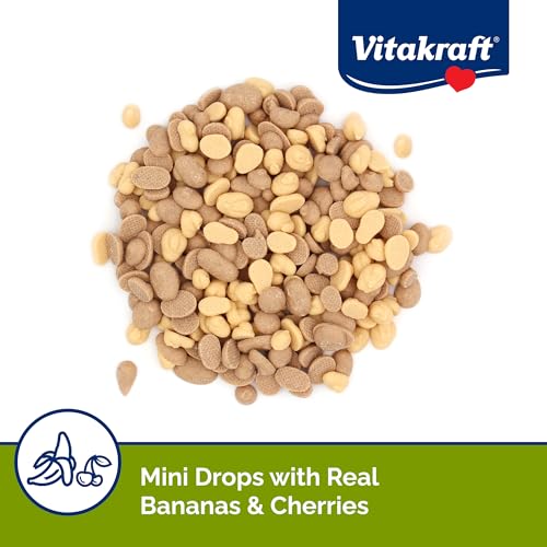 Vitakraft Mini Drops Cherry Banana Treats for Hamsters Rats Mice and Small Pets - Wholesome Small Animal Snacks with Real Fruit Flavor and Nutrient-Rich Goodness - 2.5 Ounce Pack - Image 5