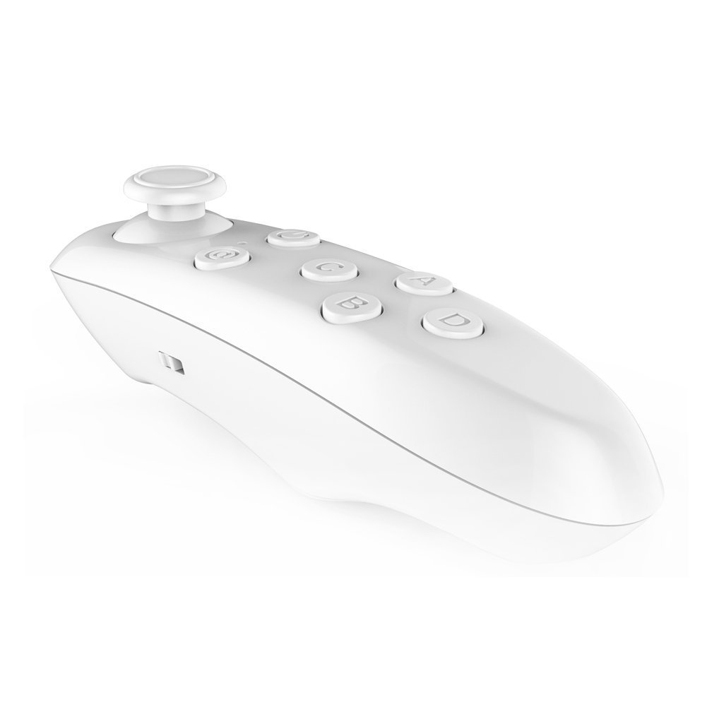 Bestland Wireless Bluetooth Remote Controller for 3D VR Glasses Virtual Reality Headset PC Smartphones Tablet Compatible with Android & IOS System (White)