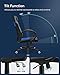 SONGMICS OBG56L Racing - Silla de Escritorio de Oficina Ergonómica Regulable con...