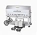 Crown Verity CV-MCC-60-1RDP Club Series Mobile Cart Grill with Tank Cart, LP Outdoor Charbroiler w/ 8 Burners & Single Roll Dome