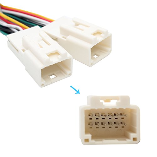Yomikoo Auxillary Adapter, Y Cable Radio Wiring Harness For Usb Adapter Cd Changer For Toyota (6+6) Pin 2003-2014 Toyota Camry Corolla Highlander Rav4 Yaris #TOP4