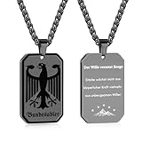 MATERIAL: Hochwertiger 316L Edelstahl in den Farben Schwarz, Silber und Gold. Das Material ist absolut rostfrei, hautverträglich und langlebig. Die hochglänzende Oberfläche behält ihre Farbe dauerhaft und blättert nicht ab.