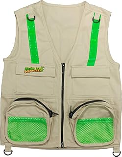 Small/Medium Tan Color Eagle Eye Explorer Kids Cargo Vest for Boys and Girls