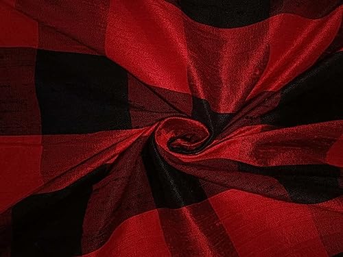 Soie dupion bicolore vin rouge et noir, parfait pour coudre une robe de soirée chic