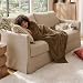 CozyLux Kuscheldecke Flauschig Decke 220x240 - XXL Flanell Kuscheldecke Groß, Weiche Sofa Decke, Warme Fleecedecke Wohndecke für 4 Jahreszeiten, Leicht Sofa Überwurf, Blanket 220x240 cm, Braun