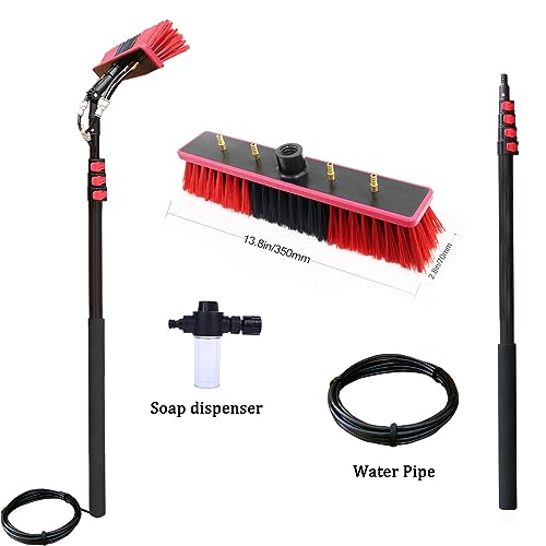 Kit brosse télescopique pour vitres et panneaux solaires pour nettoyer en hauteur sans échelle - 3