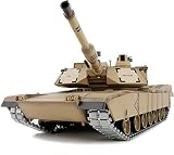 RC Panzer Tank M1A2 Abrams 1: 16 Heng Long Smoke & Sound + Metal Gears and + Metal Chains 2.4GHz Big Boyz®